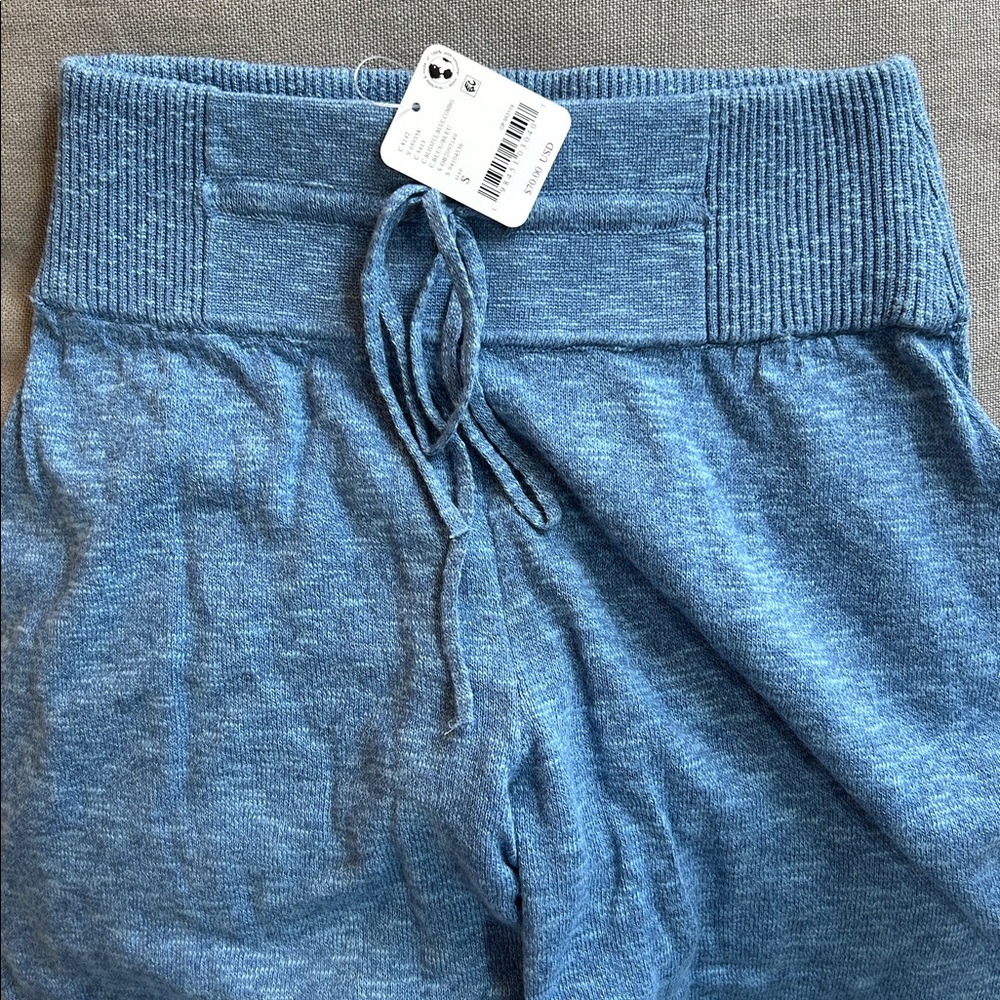 Free People Sila Sweater Pants - Blissful Blue NWT - Size S - Picture 6 of 6